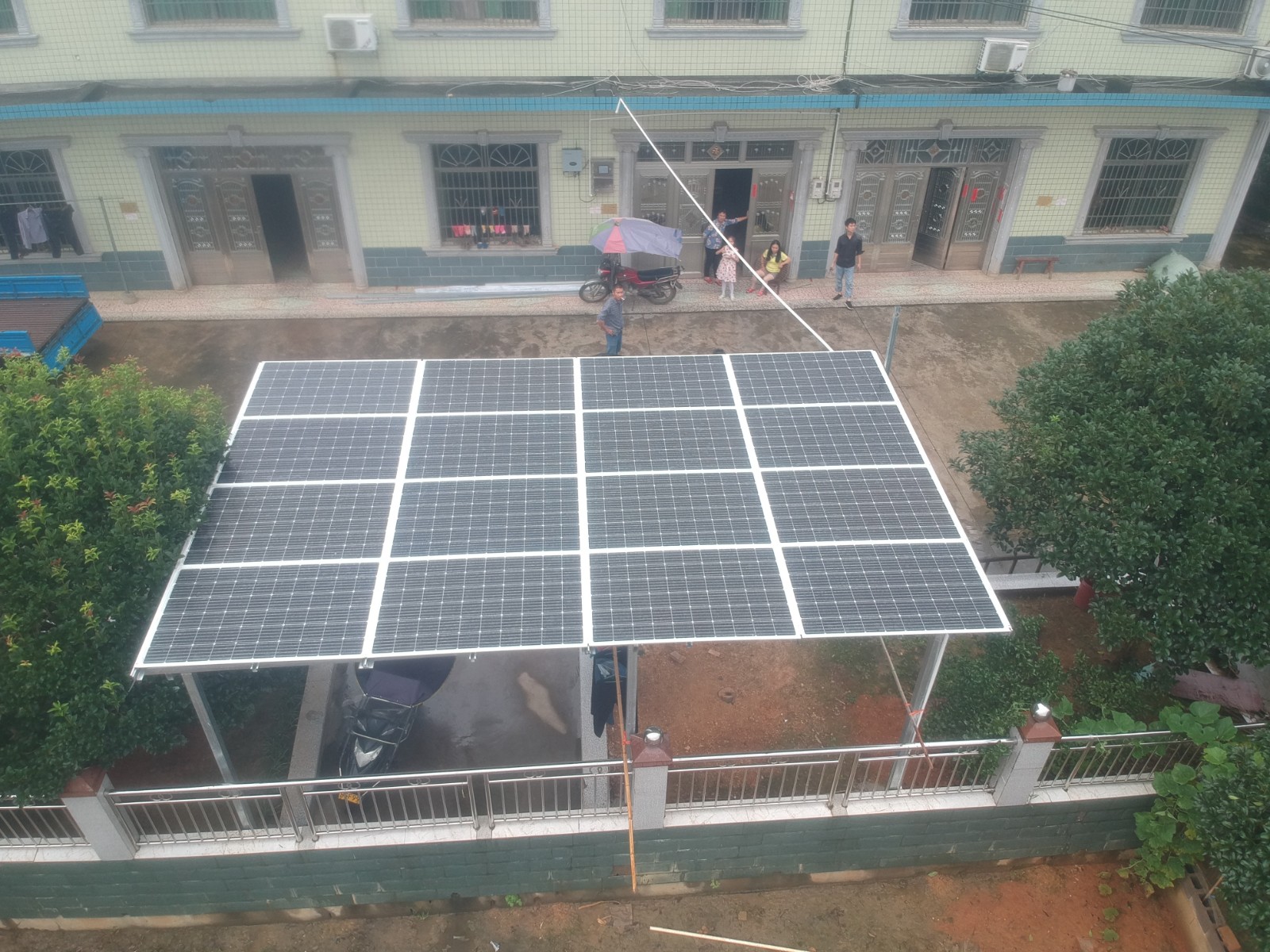 [光伏車棚]長沙瀏陽車棚光伏發電4.96KW項目